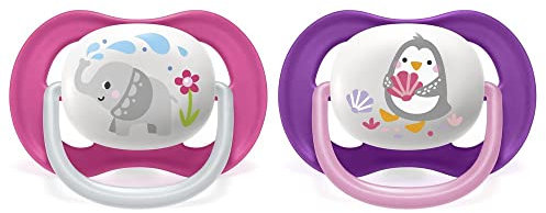 Philips Avent SCF080/08 Ultra Air Schnuller (6-18 Monate) Mädchen