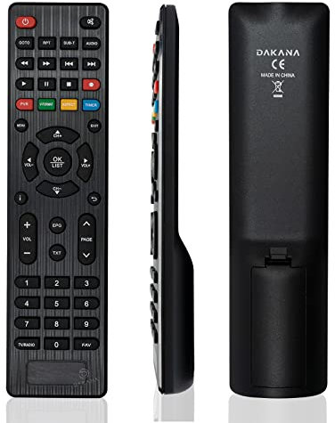 Dakana Ersatz Fernbedienung für Xoro HRT 7620 / HRK7659 und weitere HRS/HRK/HRT Receiver Fernseher TV Remote Control vorkonfiguriert und sofort einsatzbereit