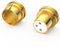 Tertullus 2 Stück XLR Abschlusskappen XLR Cap Noise Stopper Caps Kappen (vergoldete, 1 Stück XLR Weiblich+1 Stück XLR Männlich)