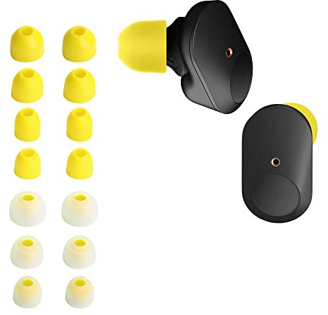 kwmobile 14x Ersatzpolster kompatibel mit Sony WF-1000XM3 / WF-1000XM4 / WF-1000XM5-4 Größen - Silikon Ersatz Ohrstöpsel In-Ear Kopfhörer - Polster