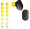kwmobile 14x Ersatzpolster kompatibel mit Sony WF-1000XM3 / WF-1000XM4 / WF-1000XM5-4 Größen - Silikon Ersatz Ohrstöpsel In-Ear Kopfhörer - Polster