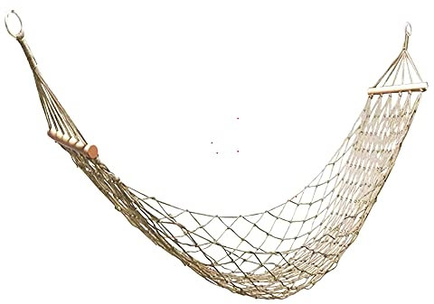 Hamacs en Corde de Coton, hamac Traditionnel tissé à la Main avec épandeur en Bois, hamac pour Enfants pour extérieur, intérieur, terrasse, Cour, Max 100 kg