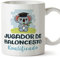 MUGFFINS Tazas para JUGADOR DE BALONCESTO hombre - En Español - Koalificado/koalificada - 11 oz / 330 ml - Regalo original y divertido