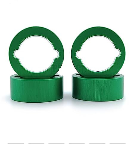 Palumma RC Aluminum Joint Cup Reinforced Ring for TRAXXAS 1/5 X-MAXX 6S 8S 1/6 XRT 8S 18mm Drive Cup Sleeves Protect Ring Upgrade Parts (green)