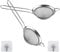 Colador de cocina acero inoxidable con mango medida a elegir de 8cm. Colador de malla fina para aceite, pasta, arroz, etc. Coladeros de cocina acero inoxidable malla fina (8cm)