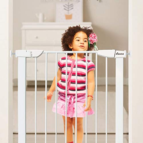 Laufgitter für Haustiere, Schutzgitter, Metallschutzgitter, Babygitter, Öffnungen 58 cm – 166 cm, Höhe 74,5 cm (103)