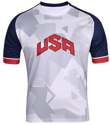 YuanDiann 2024 Allemagne Européenne/America Coupe Football T Shirt Fans Manche Courte Sport Casual Tee Shirt Impression De L'équipe Nationale Homme Femme Enfant Fans Encouragent Etats-Unis L