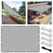 Toldo Vela de Sombra 6x8m Rectangular Impermeable Toldos Exterior Terraza Protección Rayos UV Resistente al Desgarro para Terraza Balcon Patio Exteriores Jardín con Ojales y Cuerdas de Fijación