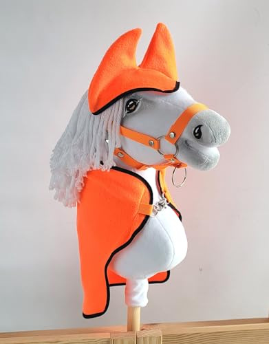 Hobby Horse A4 Set: Oberschale + Ohrenschützer - Neon orange