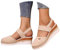 Dasongff Sandales Femme Été Confortable Compensée Nu Pieds Femme Été Confortable Sandale Fermer Devant Légères Chaussures Tongue Plage Antidérapantes Sandales avec Talon Plateforme