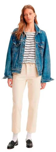 Levi’s 501 Crop Jeans, Ecru Booper No Damag, 26W x 30L Donna