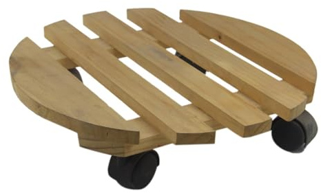 Porta piante a rotelle, supporti per vasi da fiori a rotelle, supporto per piante robusto con ruote a 360 °, supporto a rotelle portatile, supporto per vaso da fiori rotondo per interni ed esterni