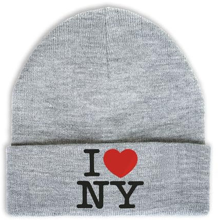 Lauthings I Love NY Beanie, New York, Gestickt Mütze, I Love NY Mütze