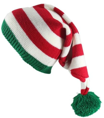 Haowul Weihnachtsmütze Beanie Strickmütze Elfe Gestrickte Weihnachtsmützen Geschenk Häkelmütze Frohes Neues Jahr Frohe Weihnachten Partyhüte