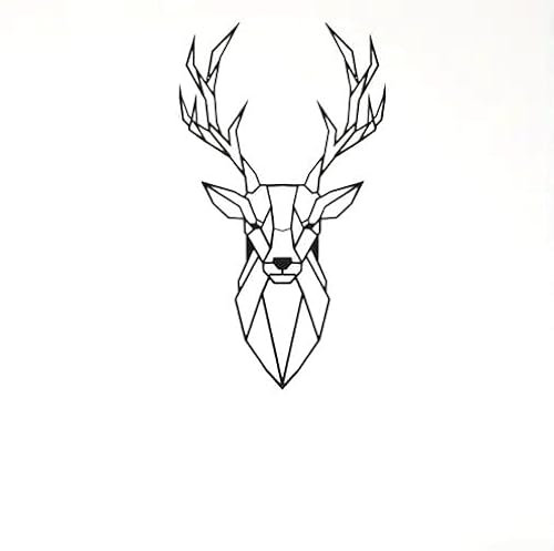 Generisch Reh Hirsch schwarz Metall Schild Wand-Deko Jagd Wandbild wall