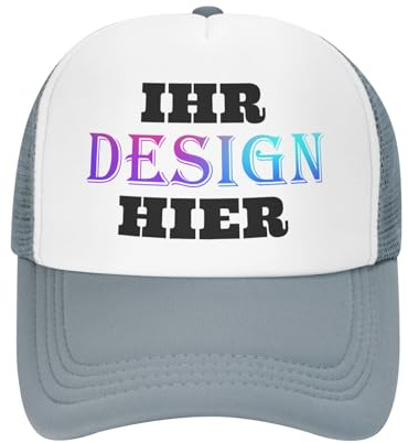 Tingwei personalisiert Cap personalisierte Basecap personalisiertes Cap mit Foto/Logo/Text Cap selbst gestalten für Männer&FrauenBaseballkappe, verstellbare Trucker-Kappe aus Baumwolle,Unisex-Dad-Hut
