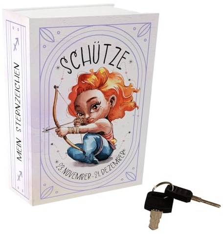 Mein Sternzeichen Booksafe - Schütze Astrologie-Geschenk, Buchversteck für Schützen, lustig, sicher