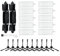 Kit de accesorios para aspiradora Tapo RV30 Max Plus RV30 Max RVV20 Max Plus RV20 Max RV10 Plus, RV10, 2 cepillos principales, 10 filtros, 10 cepillos laterales