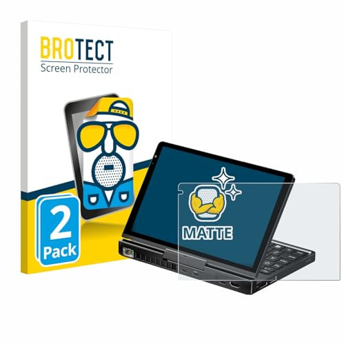 BROTECT Entspiegelungs-Schutzfolie für GPD Pocket 4 (2 Stück) Matte Displayschutz-Folie, Anti-Reflex, Anti-Fingerprint
