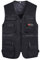 Bauzuoyo Gilet da uomo per attività all'aria aperta, gilet da lavoro da uomo, sottile, con molte tasche, leggero, softshell senza maniche, multifunzione, tinta unita, gilet estivo, 1 nero, XL