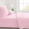 Corredocasa - Completo Lenzuola in Microfibra, Set Letto con Lenzuolo Sotto, Lenzuolo Sopra e Federe in Tinta Unita (Singolo Rosa)