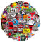 100Pcs Music Rock Stickers, Vinyl Waterproof Decals, Rock Band Graffiti Sticker Fashion Hip Hop Stickers for Luggage, Notebooks, Scooters, Mobile Phones