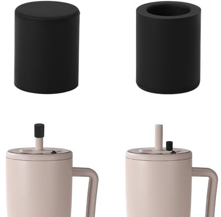 2pcs Magnetic Straw Caps for BrüMate All Era & Resa Tumblers, BPA-Free Silicone Straw Toppers Covers Protectors Tips Replacement for Brumate Accessories