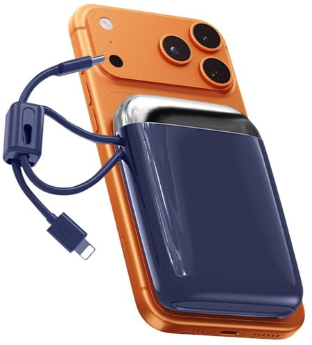 Power Bank,10000mAh Portable Charger Battery Pack, External Battery with 2 Port & 2 Cables, Fast Charging Powerbank Compatible for iPhone 16 15 14 13 12, Android Phone and More