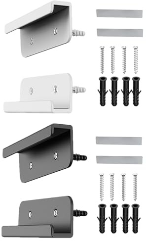 Support mural universel pour tablette - Support mural autocollant pour ordinateur portable - Support mural pour tablettes avec cadre photo numérique - Bâton ABS durable - Home
