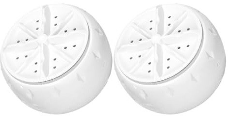 Lave-linge Portable USB 5v 2a, Plastique, Blanc, 2 Pièces | Maison et Appartement, Commande Intelligente, Nettoyage Puissant, Fixation par Ventouse Inférieure