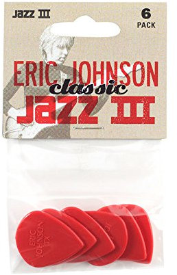 Jim Dunlop 47pej3 N Eric Johnson Signature Jazz Plektrum Player Pack (6 Stück)