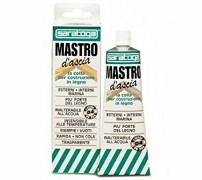 Saratoga 57034001 Mastro Ascia Colla Marina Poliuretanica, Trasparente, 100 ml