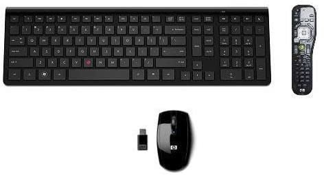 HP Slim WRLS KBD-MUS Kit Win8 697353-261, Full-Size (100%), 697353-261 (697353-261, Full-Size (100%), 697353-261, Full-Size (100%), Wireless, RF Wireless, Black, Mouse Included)