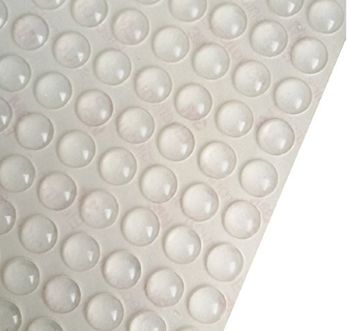 Winwill® 100 Pcs Self-Adhesive Rubber Feet Semicircle Bumpers Door Buffer Furniture Pad