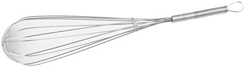 Zenker Patisserie INOX hängbar Schneebesen mit Hängeschlaufe 30cm aus Edelstahl, Silber, ca