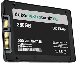 dekoelektropunktde 256 Go Disque Dur SSD Convient pour Acer Aspire One 522 533 D255E A150 752 756 725, Remplacement Alternatif