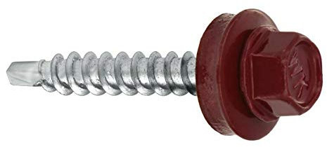 RAL-3005 Lot de 200 vis à percussion Rouge 4,8 x 55 mm