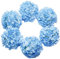 DuHouse Fiori artificiali di ortensia in seta più grandi con stelo, fiori finti di ortensia per matrimoni, casa, giardino, centrotavola, confezione da 6(Blu)