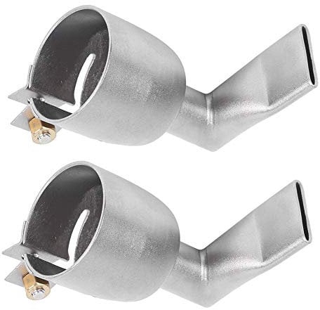 2pcs 20 mm 90 Degree Angled Wide Slot Weld Nozzle for Plastic Welding Nozzle Hot Air Heat Gun
