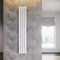 ELEGANT Heizkörper Flach Vertikal Weiß 1800x308mm Design Paneelheizkörper Einlagig Flachheizkörper Mittelanschluss Heizung
