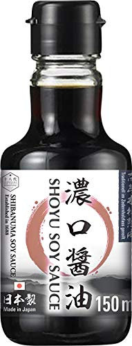 Shibanuma Koikuchi Shoyu Soße – Dunkle Sojasoße aus Japan – 1 x 150 ml