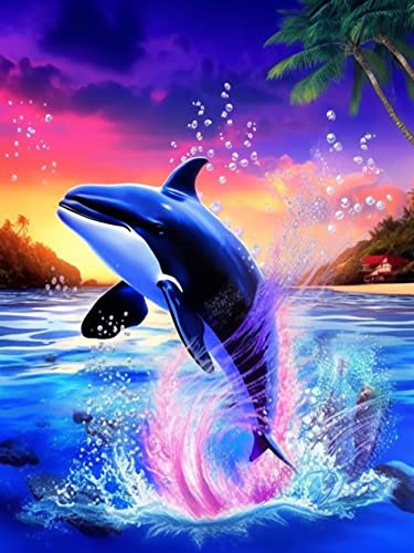 VAIIEYO DIY 5D Diamond Painting Wal, Diamant Painting Bilder Malerei KitsTier, Malen Nach Zahlen Diamant Home Wand Decor Gemälde Kreuzstich Diamond Dekoration 30x40 cm