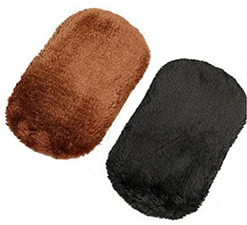 PiniceCore 2pcs Shoeshine Cloth Plush Shoe Cleaning Cloth Polishing Cleaning Gloves Leatherware Cleaner