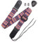 LONGTEAM Einfaches Leinenleder-Ukulelen-Gurt, verstellbare Länge, langlebige Ukulelenriemen mit Nagel, Seil, Plektren, (Böhmische No 1)