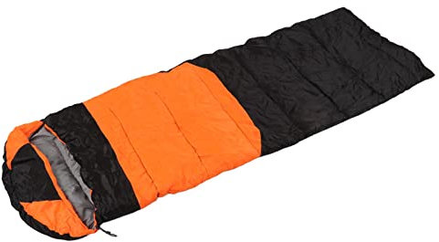 Fdit Saco de Dormir con Calefacción Individual Algodón a Prueba de Patadas Camping para Saco de Dormir Térmico con Calefacción (Naranja)