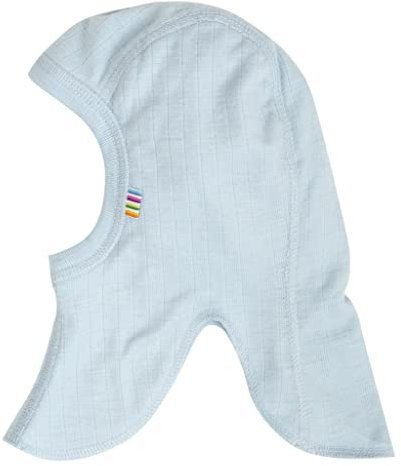 Joha Baby Kinder Unisex Schalmütze Balaclava aus Reiner Merino-Wolle, Größe:48, Farbe:Light Blue