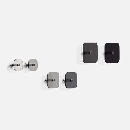 Giallobus - Porte Manteau Mural - Hello Color 06 - Kit 6 pz - Verre Acrylique - Kit 6 pcs. - Palette Colours 06 - Patères et Accessoires muraux décoratifs