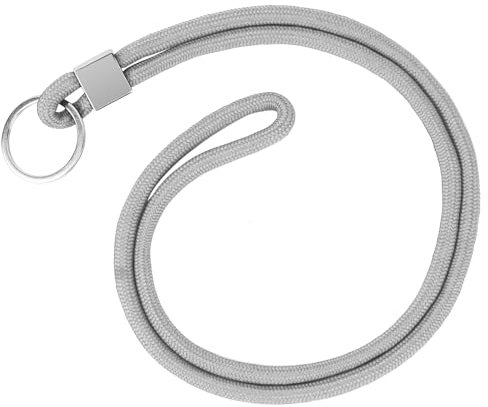 Vicloon Schlüsselband Lang, Nylon Lanyards mit karabiner, Schlüsselbänder Umhängebänder mit Drehbarem Metallclip Abnehmbare Neck Lanyard Langes Handgelenk Paracord Schlüsselanhänger(Asche)