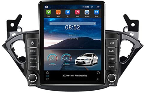 Autoradio GPS per autoradio con Schermo Verticale Touch HD da 9,5 Pollici per Op-El Corsa E 2014-2019, Android 11 per Auto WiFi BT 4G Connessione telefonica Lettore multimediale Radio FM AM Video Let
