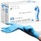 Medical Futura - 100 Gants Nitrile XS Bleus Jetables Hypoallergéniques Gr. 4.0, Sans Poudre, Sans Latex, Idéaux pour Esthéticiens, Tatoueurs, Mecanicien et Secteurs Médicaux (XS, Bleus)